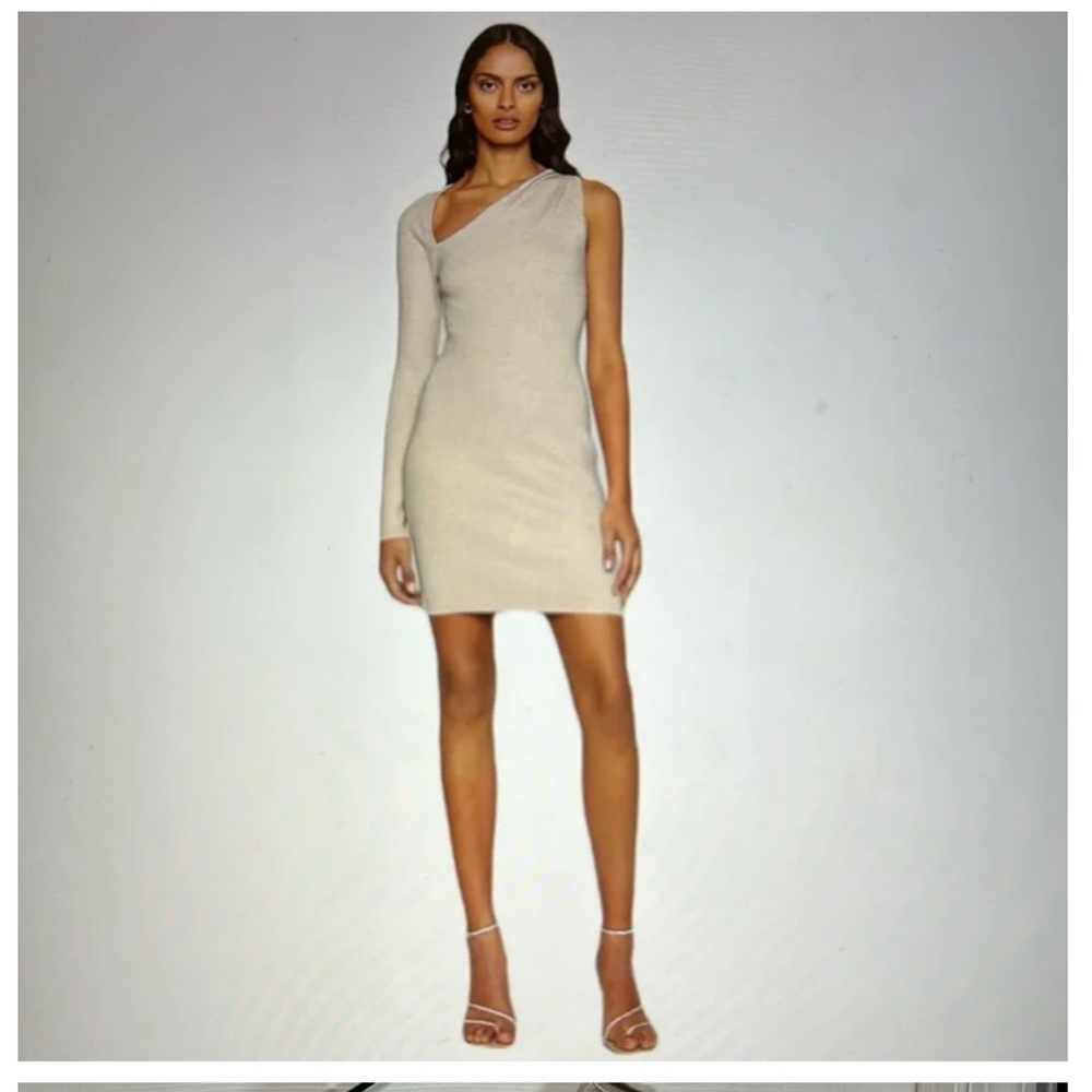 NWT Abercrombie One-Shoulder Mini Sweater Dress. Size Small Tall